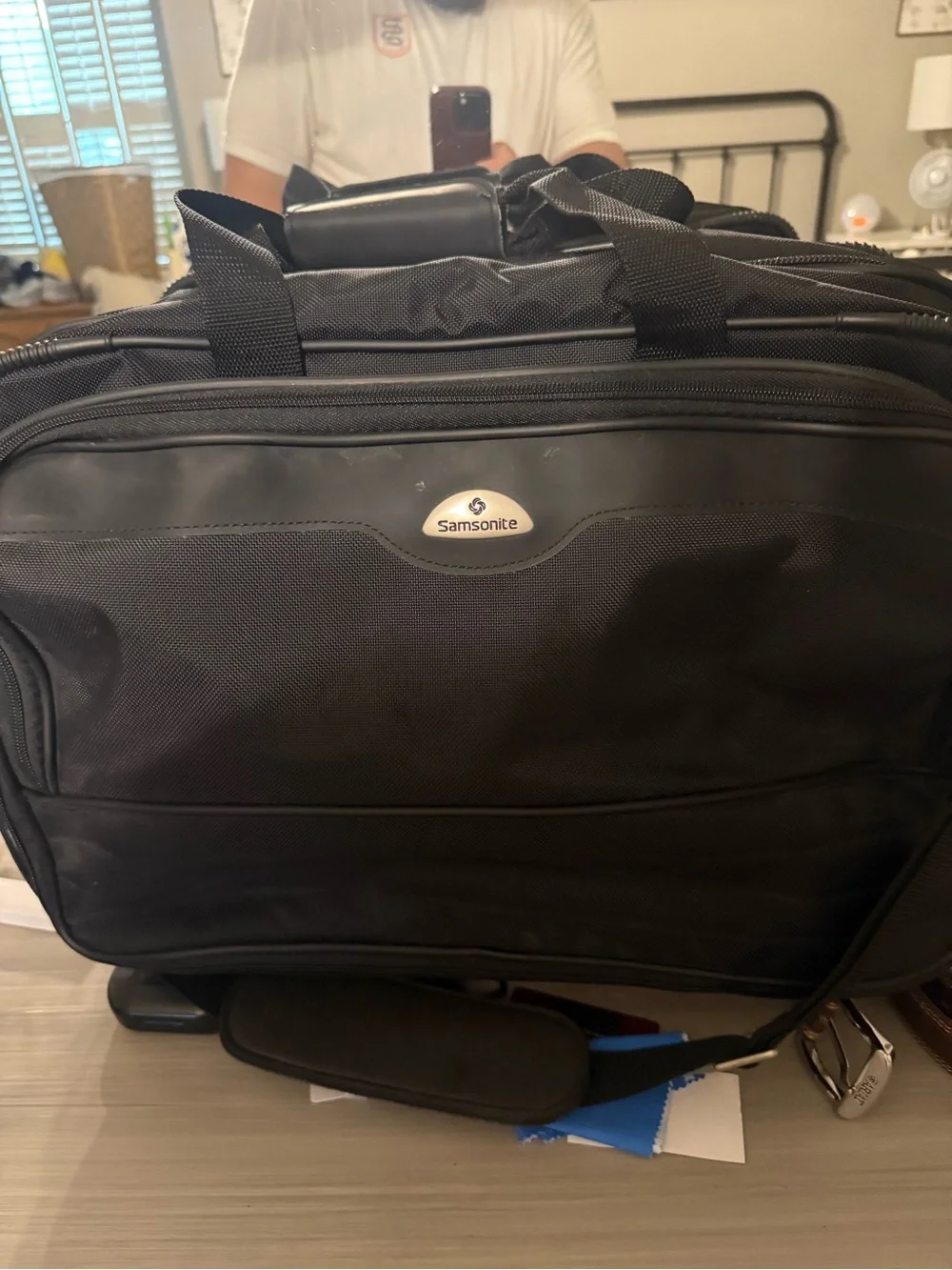 Samsonite Black Professional Laptop and Suitcase with Front Pockets